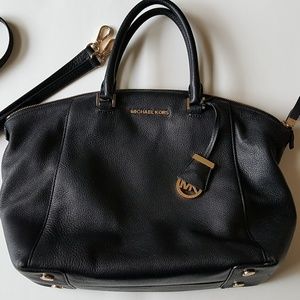 Michael Kors Medium 'Riley' Satchel in Black